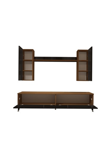 Decoraktiv Eko 7 Slm Std Silver Tv Ünitesi Tv Sehpası Ceviz - Siyah