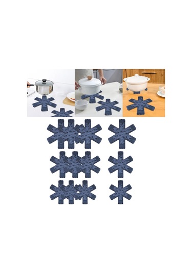 Suntek Magideal 12 Adet Kaymaz Ped Pot Tava Koruyucular Yapışmaz A-gri