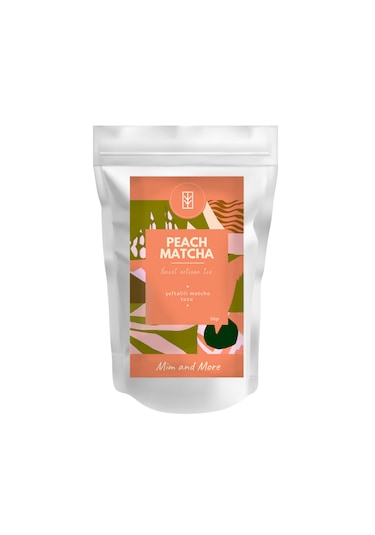Peach Matcha - Şeftali Aromalı Matcha, 50 Gr