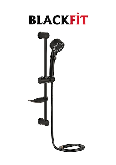 Dalgalı Kol Siyah Duş Seti Pervaneli Duş Başlığı Duş Çeşmesi Lavabo Mutfak Bataryası Siyah