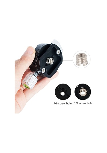 Sones Bexın Qj07 360 Derece Dönebilen Panoramik Klips Tutucu Pan/tilt Tripod Hızlı Çıkarma Plakası