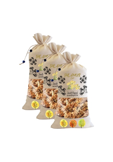 3 Adet Bez Torba Çiçek Ihlamur 140 Gr. x 3 Ad. Yeni Mahsül Saf