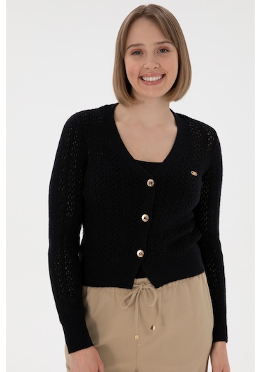 U.s. Polo Assn. Kadın Lacivert Hırka Triko 50312921-vr033 Lacivert