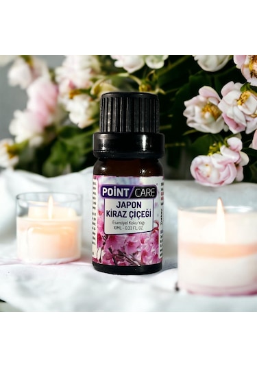 Point Care Japon Kiraz Çiçeği Kokulu Mum Esansı 10ml ,soya Wax