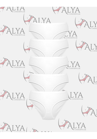 Alya Underwear Kadın Külot, Lyocell Kumaş Külot, Ter Emici Rahat Ve Dayanıklı Kadın İç Çamaşırı, Liyosel Slip Beyaz P05