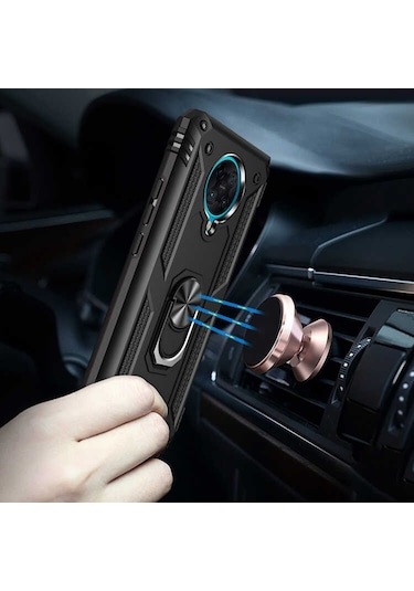 Xiaomi Redmi K30 Pro Kılıf Yüzüklü Zırh Tank Vega