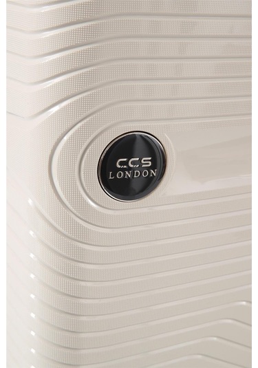 Ççs 5239 Polipropilen Büyük Boy Valiz Beyaz-antrasit Beyaz - Antrasit