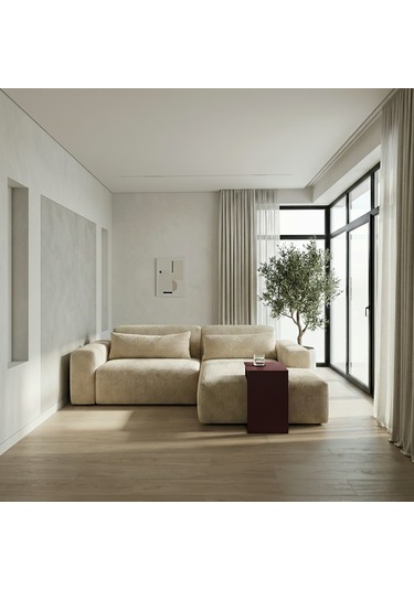 Metal Koltuk Üstü C Sehpa Modern Minimal Yan Sehpa Bordo