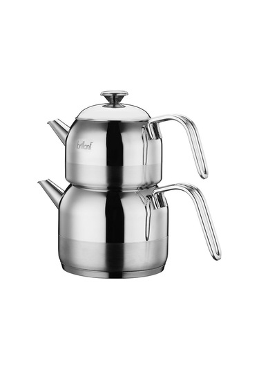 Mira Mini Boy Inox Kulp Çelik Çaydanlık-cy-5867 Gri