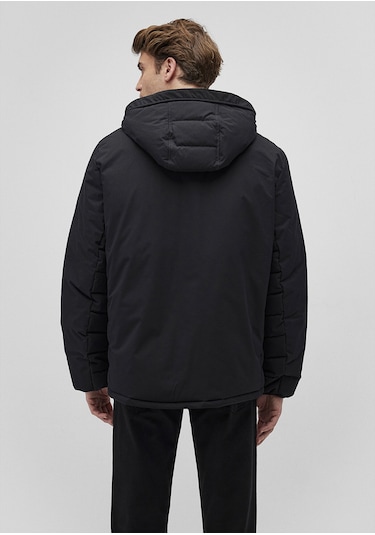 Mavi - Kapüşonlu Siyah Şişme Mont 0110352-900 Siyah