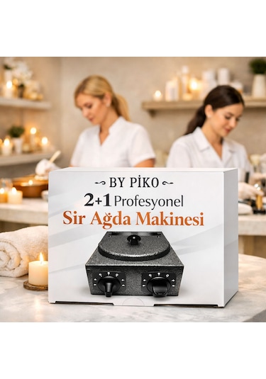By Piko 2+1 Profesyonel Sir Ağda Makinesi Paslanmaz Çelik