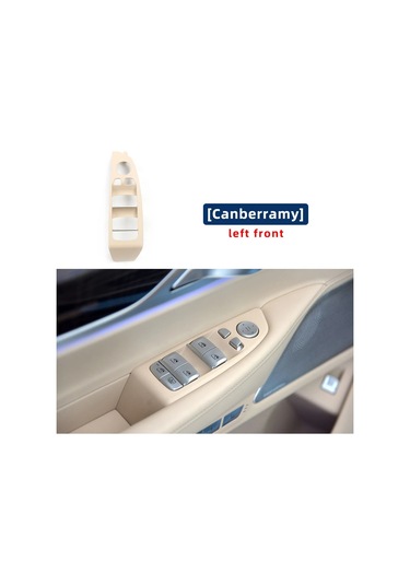 Lhd Çok Renkli Araba Ön Sol Sağ Pencere Kaldırıcı Anahtarı Dış Çerçeve Front Beige L 1 Piece Set