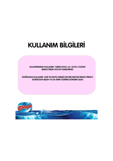 Bingo Fresh Yüzey Temizleyici Pembe Düşler 4 x 2500 ML