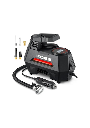 Kobb Kb180 12volt 150 Psı Ayarlanabilir Dijital Basınç Göstergeli Lastik Şişirme Pompası