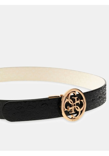 Guess-stacey 4g Logo Belt-kemer-bw9319p6135 Siyah - Beyaz