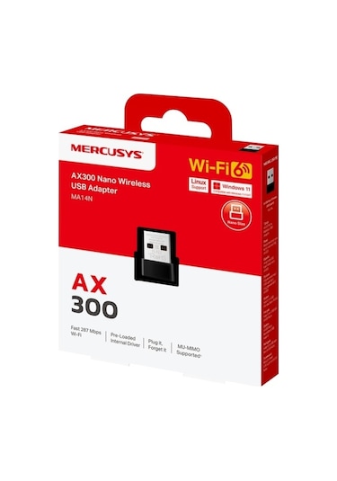Mercusys Ma14n Ax300 Nano Wireless Usb Adapter