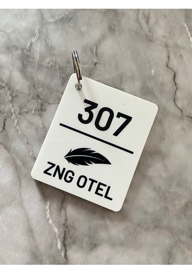 Beyaz Kişiselleştirilebilir Anahtarlık