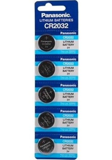 Panasonic CR2032 3V Lityum Blister Düğme Pil 5 x 3'lü