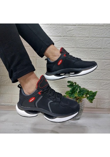 Dunlop 2401 Siyah Fuspetli Air Rahat Taban Erkek Spor Ayakkabı 001