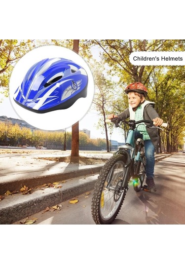 Trendooze Sporları Mavi Mavi Kaskları Kaskları Karikatür Drop Doğa Çocuk Bisiklet Binme Anti Yl Mavi
