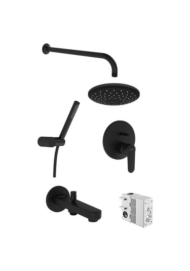 Artema Root Round Ankastre Duş Seti Mat Siyah A4929536