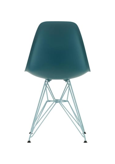 Vitra Eames Plastik Yan Sandalye Re Dsr Duotone, Geri Dönüştürülmüş Plastik Mavi