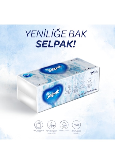 Selpak El ve Yüz Havlusu 12 x 100'lü