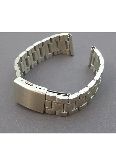 Çelik Metal Kol Saat Kordonu Yandan Basma Anahtarlı 26 Mm (A-01)