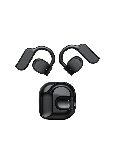 Folinda Gt05 Kulaküstü Açık Kulaaklı Bluetooth 5.4 Kulaklık - Spor İçin Ağrısız Taşıma, Dış Ses Algılama, Uzun Pil Ömrü, Dokunmatik Kontrol, Ipx5 Su Geçirmez, 300mah Şarj Kutusu, Siyah