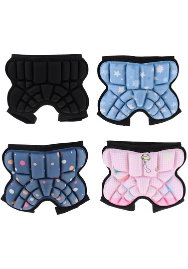 Homyl 3d Yastıklı Kalça Koruyucu Kısa Çocuk Butt Pad Siyah Siyah