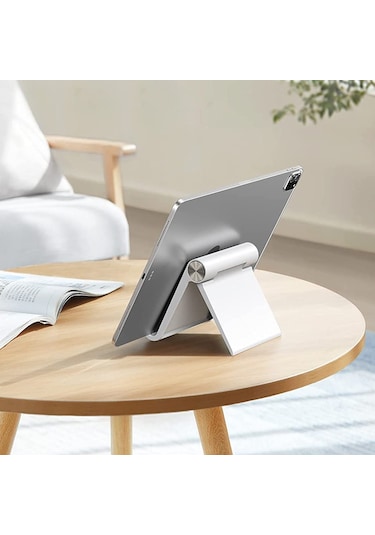 Cbtx Ugreen 50748 İpad Pro 11 İle Uyumlu Telefon Tutucu İpad Mini 6 Air İphone 13 Pro Max Galaxy S21 - Beyaz