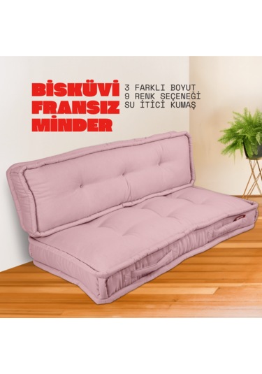 Xpermate Bisküvi Minder Petek Önü Fransız 60x120x14 Pembe