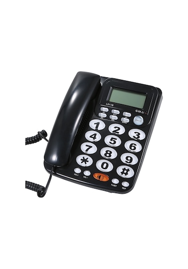 Yunboo Büyük Tuşlu, Hafızalı, Alarmlı Masaüstü Sabit Telefon - 5 Seviye Ekran Parlaklığı