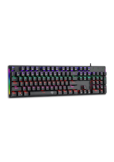 T-dagger Naxos, T-tgk310-bl, Usb Kablolu, Türkçe Q, Rainbow Backl