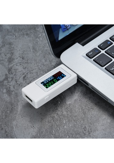 Reedark Usb Test Cihazı - Hızlı Şarj Voltaj Akım Ölçer 4-30v/6.5a Lcd Ekranlı