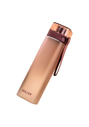 Taşınabilir Spor Su Bardağı, Şık Ve Basit Kare Plastik Bardak K3ncdq Pembe