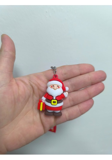 Yılbaşı Temalı Anahtarlık Yeni Yıla Özel Sevimli Ve Anlamlı Hediye Kahverengi - Kırmızı