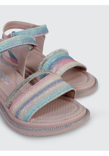 Civil Girls Kız Çocuk Sandalet 31-35 Numara Gökkuşağı Gökkuşağı