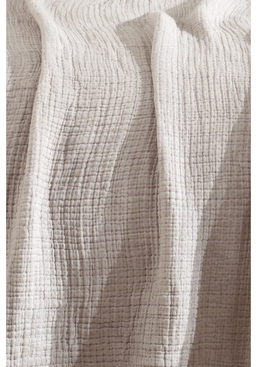Varol 5 Katlı %100 Pamuk Müslin Yatak Örtüsü 230x240 Cm Tas/cıftkısılık Taş