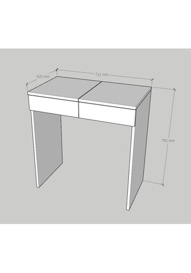 Emkawood Emkawood Gisu Makyaj Masası