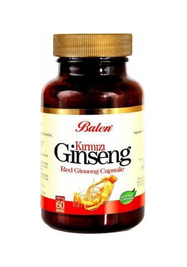 Balen Kırmızı Ginseng Red Ginseng 375 Mg 60 Kapsül