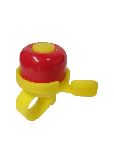 Sarissa Çocuk Bisikleti Zil 1. Kalite Plastik Gövde Metal Çan Sarı Kırmızı Kırmızı - Sarı