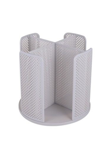Masaüstü Döner Izgara Tek Kullanımlık Kağıt Bardak Rafı Gri Diğer