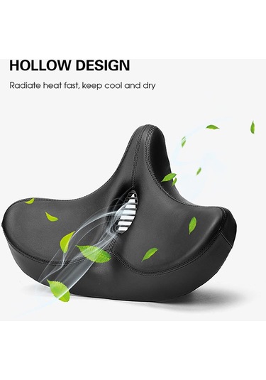 Geniş Bisiklet Sele Büyük Boy Bisiklet Koltuğu Rahat Y25091 Siyah Siyah