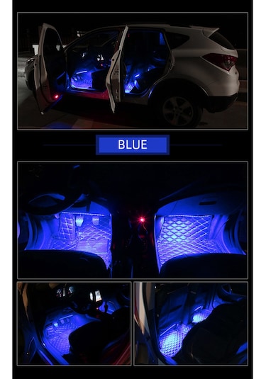 Renault Megane 2 Sese Duyarlı Ayak Altı Led Aydınlatma Kumandalı Rgb