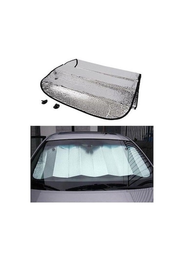 Eraks Ön Cam Güneşliği 145X70 CM Nikel Balonlu Büyük Boy Güneşlik