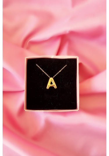 A Harfi Kadın Çelik Kolye