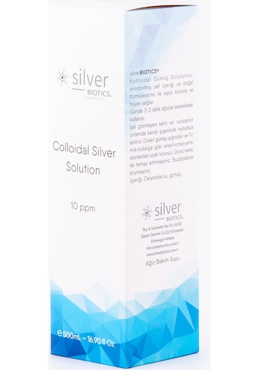 Gümüş Suyu 10 Ppm 500Ml Cam Şişe Hydrasense Kolloidal