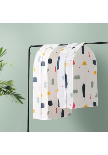 Sones Üç Boyutlu Askılı Cep Gardırop Askılı Cep Toz Kapağı, Boyut: Küçük Çiçekler Diğer