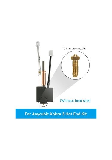 Youmex Anycubic Kobra 3 İçin 24v 50w Fdm 3d Yazıcı Extruder Seti - 0.4mm Bakır Nozzle, Pla/abs/petg Desteği, Hızlı Yükleme Soğutucu Hariç